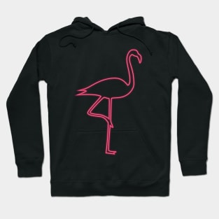 Neon pink flamingo Hoodie